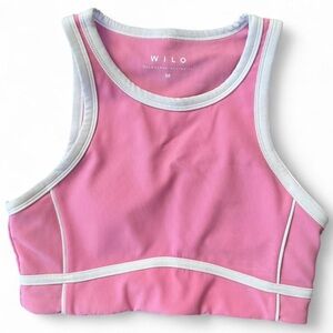 Wilo Pink and White Colorblock Sports Razorback